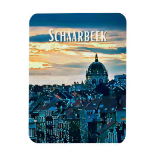 Schaerbeek Belgique Photo Vintage  Magnet