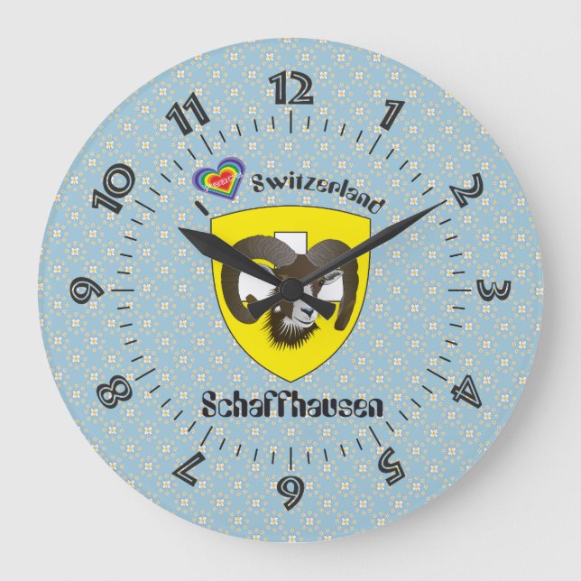Schaffhausen - Schweiz - Suisse - Svizzera Uhr Large Clock (Front)