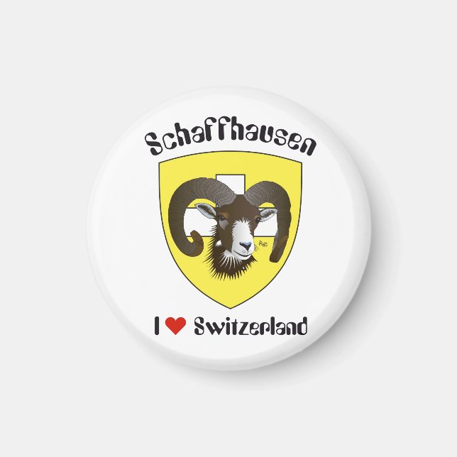 Schaffhausen Schweiz Suisse Svizzerland Magnet (Front)