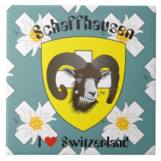 Schaffhausen - Switzerland - Suisse - Svizzera Fli Tile (Front)