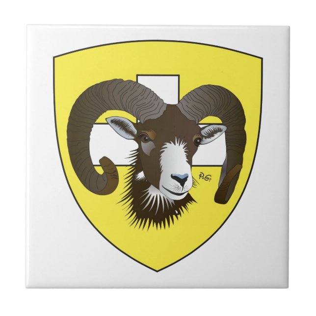 Schaffhausen Switzerland Suisse Svizzera Svizra Fl Ceramic Tile (Front)