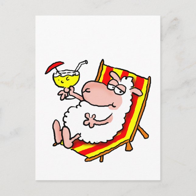 Schafskarte "Relax" Postcard (Front)