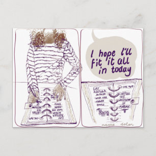 Schedule Gay Postcard