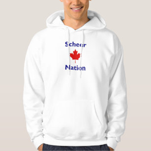Scheer Nation Canada Election Red Maple Leaf Colou Hoodie