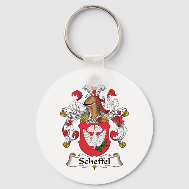 Scheffel Family Crest Key Ring (Front)