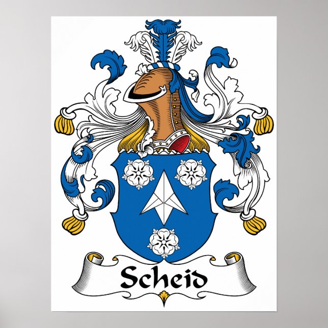 Scheid Family Crest Poster (Front)