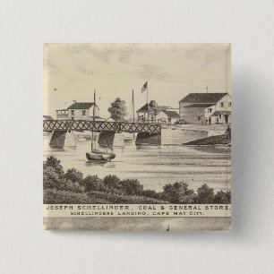 Schellinger Store and Ocean House 15 Cm Square Badge
