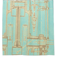 Schematic Drawing Old blueprint rustic colours sof
