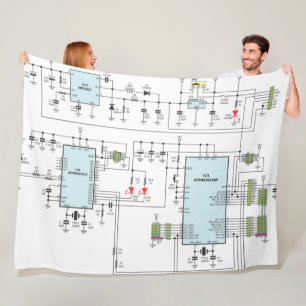 SCHEMATICS FLEECE BLANKET