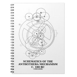 Schematics Of The Antikythera Mechanism (Diagram) Notebook
