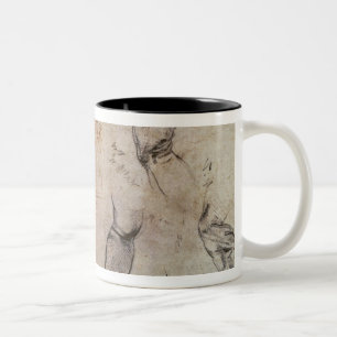 Scheme for the Sistine Chapel Ceiling, c.1508 Two-Tone Coffee Mug