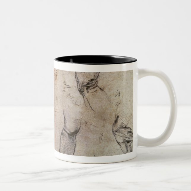 Scheme for the Sistine Chapel Ceiling, c.1508 Two-Tone Coffee Mug (Right)