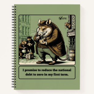 Scheming Tails: The Conniving Rat Politician Notebook