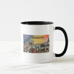 Schenectady, New York - Large Letter Scenes Mug