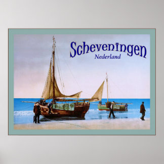 Scheveningen ~ Nederland ~ Vintage Travel Poster