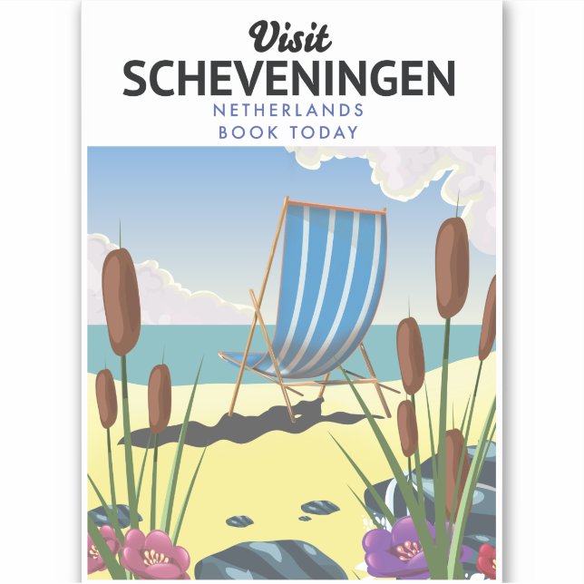Scheveningen Netherlands beach poster (Front)