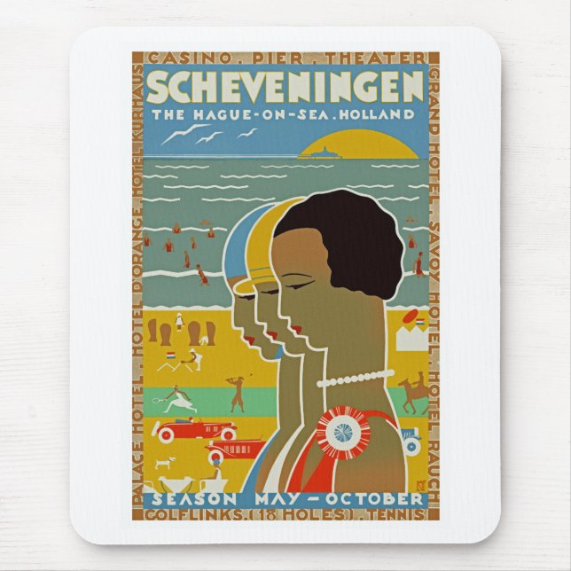 Scheveningen ~ The Hague on Sea, Holland Mouse Pad (Front)