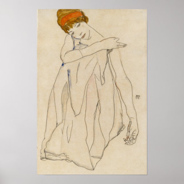 Schiele - Dancer 1913 Poster (Front)