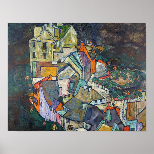 Schiele - End Of Town Poster (Front)