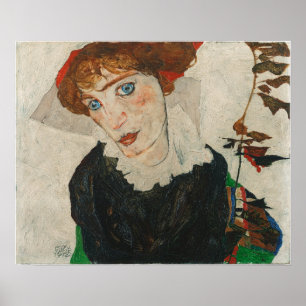 Schiele - Portrait Of Wally Neuzil Poster