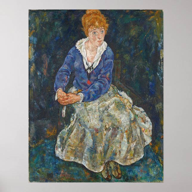 Schiele - Wife Edith Poster (Front)