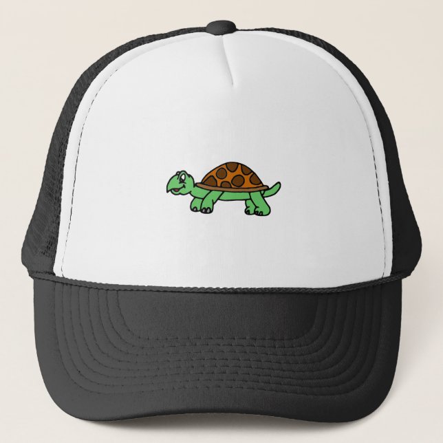 Schildkröte Lustig Trucker Hat (Front)