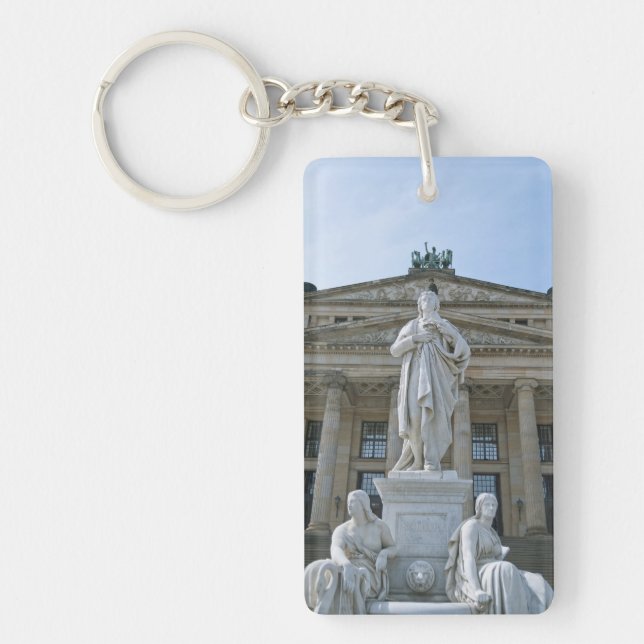 Schiller Statue in Berlin Key Ring (Front)