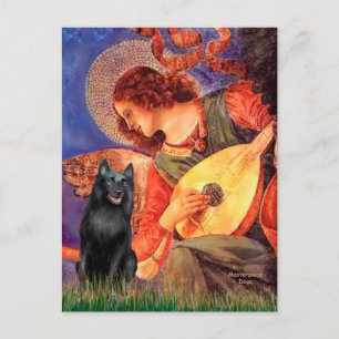 Schipperke 5 - Mandolin Angel Postcard