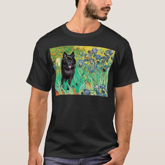 Schipperke 7 - Irises T-Shirt (Front)