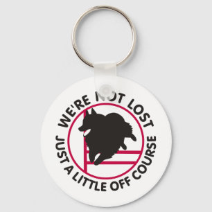 Schipperke Agility Off Course Key Ring