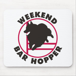 Schipperke Agility Weekend Bar Hopper Mouse Pad