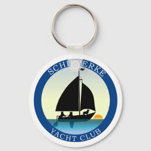 Schipperke Boat Dog Key Ring