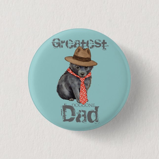 Schipperke Dad 3 Cm Round Badge (Front)