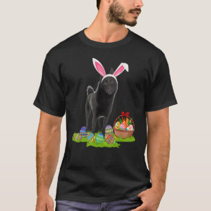 Schipperke Dog Easter Egg Hunting Bunny Schipperke T-Shirt