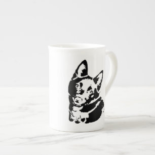 Schipperke Dog Picture Bone China Mug