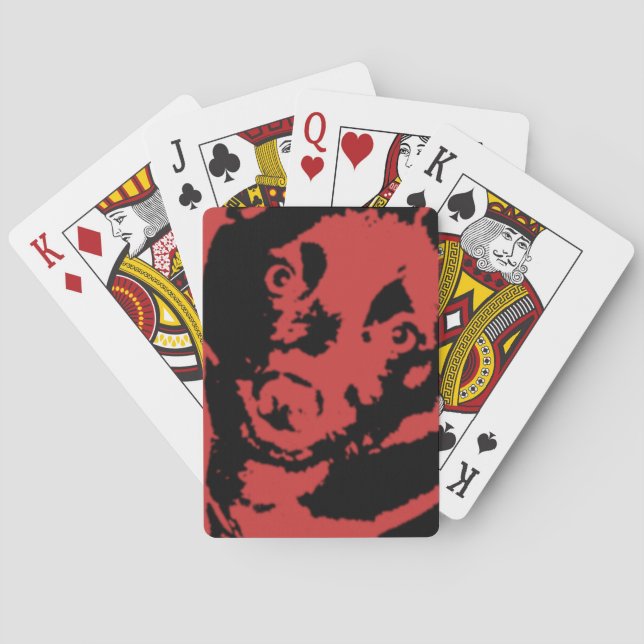 Schipperke Dog Picture Playing Cards (Back)