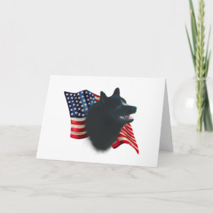 Schipperke Flag Card