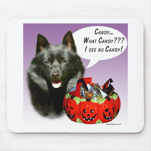 Schipperke Halloween Candy Mouse Pad (Front)