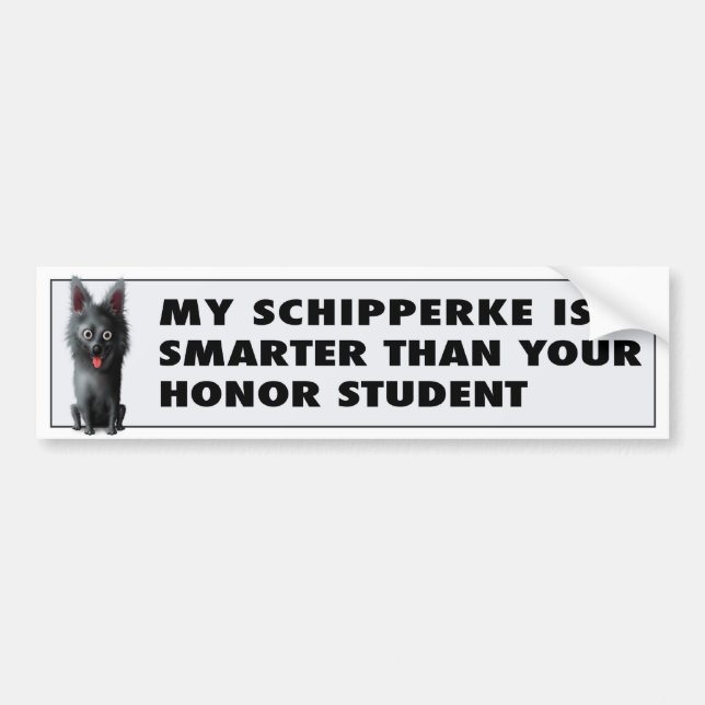 Schipperke Honour Bumper Sticker (Front)