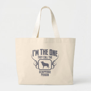 Schipperke Large Tote Bag