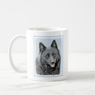 Schipperke Painting - Cute Original Dog Art Coffee Mug