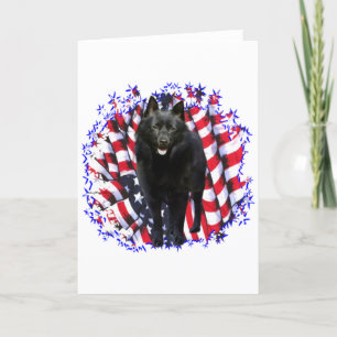 Schipperke Patriot Card