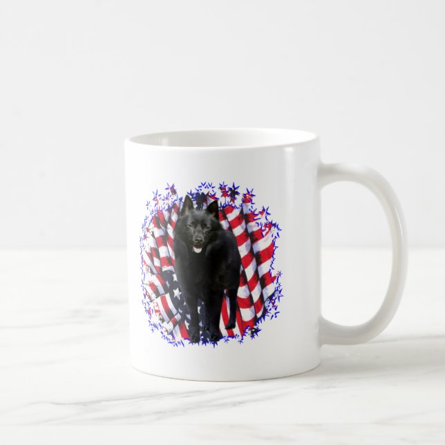 Schipperke Patriot Coffee Mug (Right)