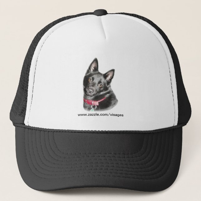 Schipperke Picture Trucker Hat (Front)