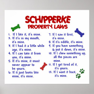 SCHIPPERKE PL2 POSTER