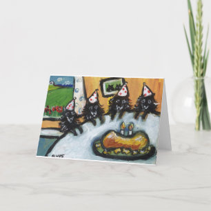 Schipperke summer birthday party card