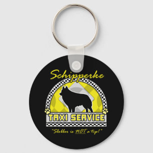 Schipperke Taxi Service Key Ring