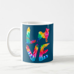 Schipperke Tie Dye Love Dog Mom Dad Coffee Mug