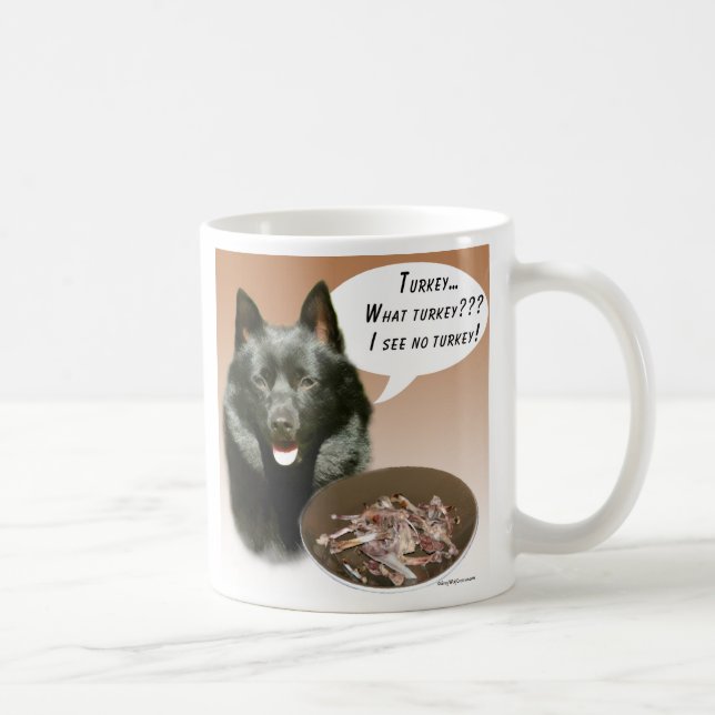 Schipperke Turkey Coffee Mug (Right)