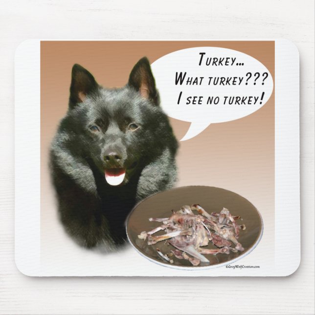 Schipperke Turkey Mouse Pad (Front)
